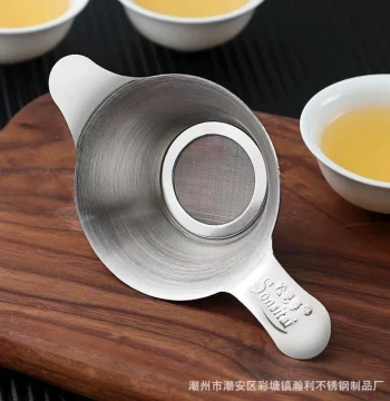 Stainless Steel Tea Strainer Set, Filter Mesh, Tea Leaf Filter, Tea Strainer, Kung Fu Tea Set Accessory, Tea Separator and Infuser
