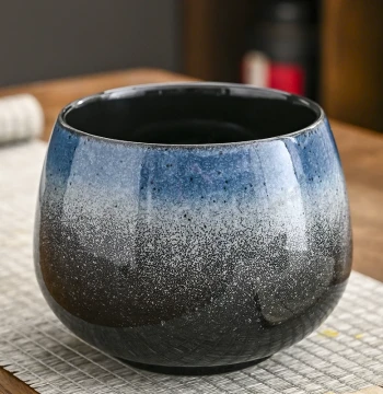 Ceramic Tea Waste Bowl, Household Water Rinse Basin, Jian Shui Wastewater Container, Kung Fu Tea Ceremony Accessory