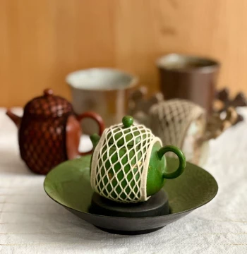 Protective Mesh Bag for Teapots and Gaiwans, Ideal for Travel and Preventing Damage
