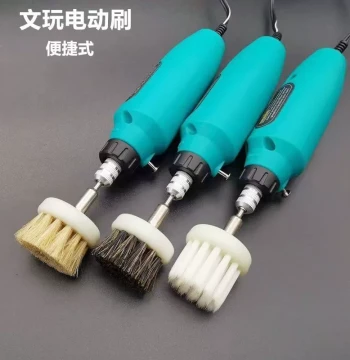 Electric Polishing Brush for Cleaning and Patina Development on Vajra Bodhi and Walnuts – Portable Rechargeable Tool