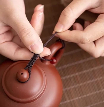 Handwoven Teapot Lid Rope String for Zisha Teapots