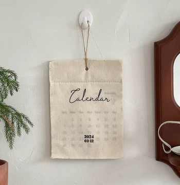 2026 Instagram-Style Cotton Cloth Hook Calendar, Clothing Store Coffee Shop Necklace Earring Display Photography Prop Cloth Pad