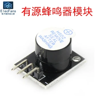 3.3V-5V Compact Active Buzzer Module Level-Triggered Sound Sensor for Microcontroller Programming Development Boards