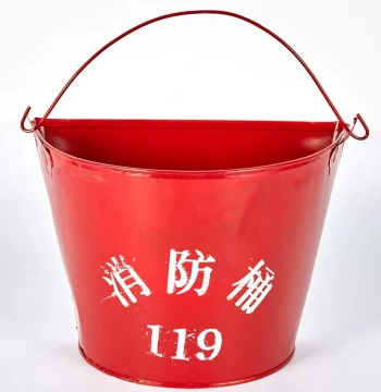 Marine Fire Bucket, Semi-Circular Fire Bucket, Red Sand Bucket, Thickened Iron Fire Bucket, Iron Firefighting Tool