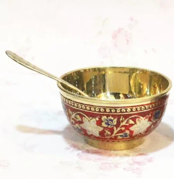Indian Traditional Handicrafts, Pakistani Copperware, Indian Copper Tableware, Copper Bowls and Spoons, Home Supplies YT609