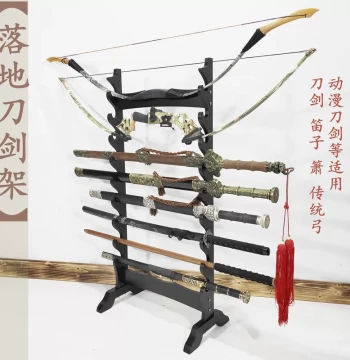 Multi-Layer Sword Rack, Sword Stand, Floor-Standing Blade Rack, Weapon Rack, Flute Stand, Xiao Stand, Samurai Sword Rack, Firework Rack, Light Tube Rack