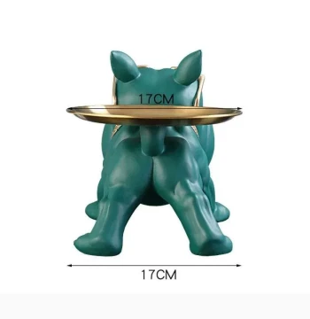 30cm Home Decor Bulldog Figurine Dog Statue Storage Box Anim