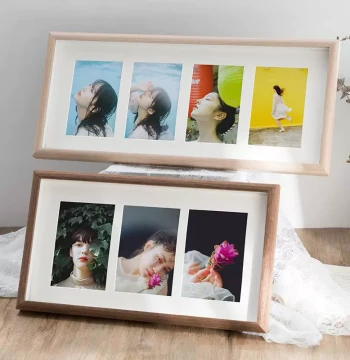 Modern Minimalist Art Photo Multi-Combo Frame Set: Double, Triple, and Quadruple Frames for Kids and Couples, Hollow 3D Picture Frame