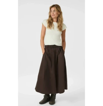 Xiao Yu's Family Special Offer! neo noi* Autumn New Solid Color Elastic Waist Slimming Versatile Minimalist Skirt