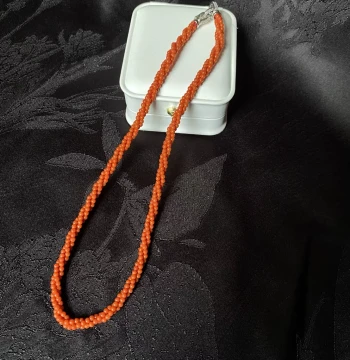 Authentic Baoshan Material South Red Agate Bead Necklace Design: Jiuli Purple Fire Millet Bead Chain with Certificate