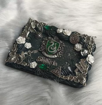 Harry Potter Merchandise Slytherin House Passport Driver's License/Vehicle License Protective Cover Customized