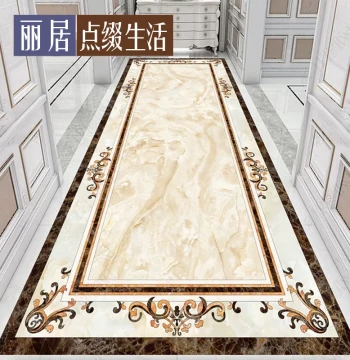 Tile Decorative Sticker Floor Renovation Coffee Table Living Room Floor Tile Pattern Imitation Marble Corridor Waterproof Wear-Resistant Floor Sticker