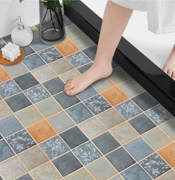 Thickened Floor Sticker Self-Adhesive Waterproof Non-Slip for Bathroom, Kitchen Floor, Balcony, Toilet, Tile Wall Sticker