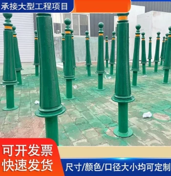 Cast Iron Traffic Bollard, Octagonal Post, Roman Column Style for Municipal Road Isolation, Customizable Vehicle Barrier