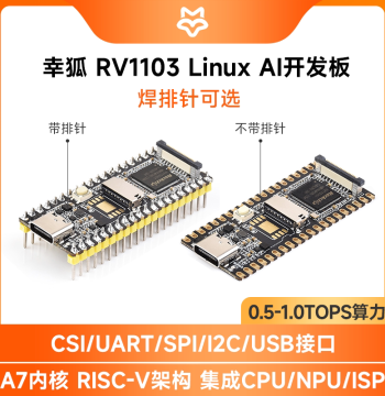 Luckfox Pico RV1103 Mini Linux Development Board, RISC-V Architecture, A7 Core