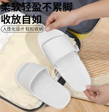Waterproof Foldable Travel Slippers for Women, Portable Tourism Outdoor Couple Business Trip Hotel Shower Bathroom Disposable Shoes