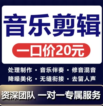 Music Audio Editing Production Accompaniment Arrangement Pitch Correction Key Lowering Song Transcription Mashup Vocal Removal Extraction MP3 Noise Reduction