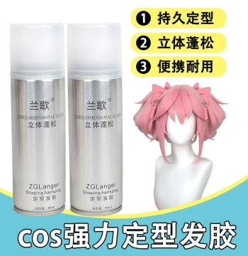 Lange Travel Size Hair Spray for Cosplay Wigs - 99ml Styling Mist for Wig Makers, TSA Approved for Flights