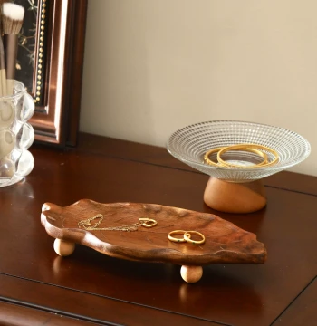 Aromatherapy Wooden Tray Ornament, Key Storage Plate, Creative Dessert Plate, Photo Prop, Entryway Storage Plate, Tray