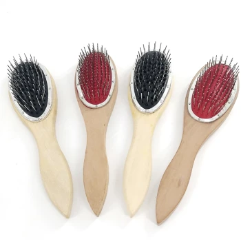 Wooden Wide-Tooth Steel Comb Specifically for Wigs: Prevents Dryness, Frizz, and Knots; Anti-Static Wig Grooming Tool