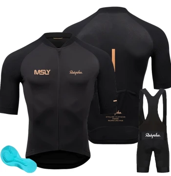 Ralvpha Road Bike Summer Cycling Jersey Set - Short Sleeve Milk Silk Fabric, Comfortable and Breathable, Export Model