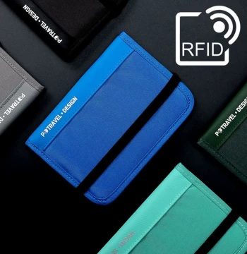 Anti-Theft RFID Passport Holder and Card Wallet for Travel, Flight Tickets, Men and Women, Multi-Function Document Organizer for International Trips