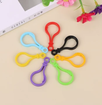 Lobster Clasp for Plush Toys - Colorful Plastic Bulb Clips for Bead Ornaments and Keychains