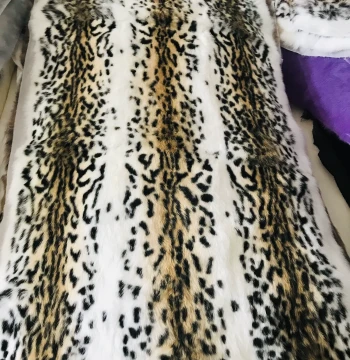 Genuine Leather Fur Integrated Whole Skin Rabbit Fur Printed Mattress Fur Clothing Bed Blanket Sofa Bay Window Carpet Mat Warm Fashionable
