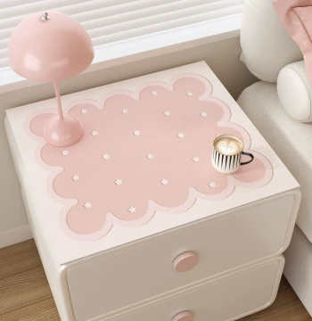 Bedside Table Mat Luxury High-End Waterproof Heat-Resistant No-Wash Desktop Surface Protector Washing Machine Dust Cover Cloth