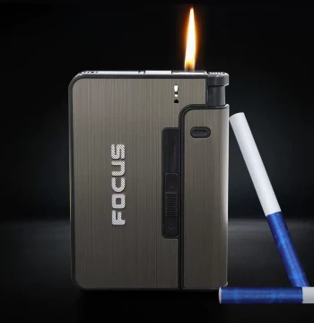 Portable Automatic Cigarette Case Metal Cigarette Boxes 10PC