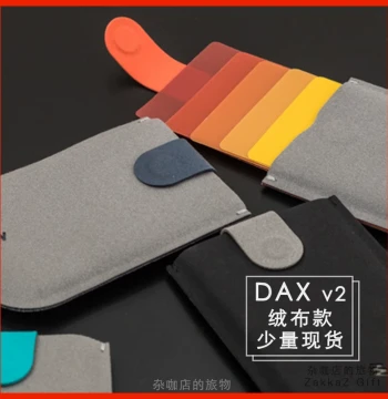 DAX Gen 2 Ultra-Thin Pull-Out Card Holder - Layered Multi-Slot Business Card Case and Wallet with Minimalist Color Gradient Design