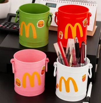 [1 Piece] Plastic Ins-Style High-Value Cartoon Personalized Pen Holder