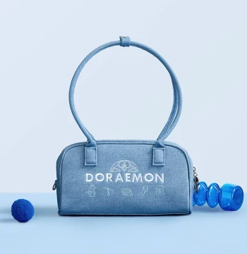 MINISO Doraemon Series Bowling Bag 2026 New Arrival Portable Small Bag with Large Capacity