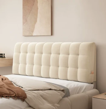 Bedside Backrest Cushion Tatami Backrest Simple Modern Headboard Cover I am a Soft Pillow Upholstered Backrest Custom Cream Style