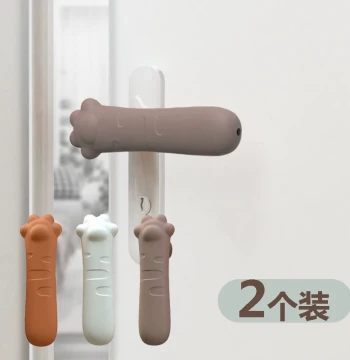 Door Handle Cover, Anti-Static Silicone Protector for Bedroom, Window, and Bathroom Handles, Anti-Collision and Slip-Resistant Pad