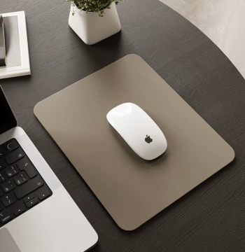 2026 New Small Mouse Pad - Solid Color Office Desk Mat - Leather Laptop Home Pad for Women