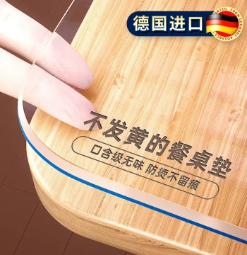 Soft Glass PVC Transparent Tablecloth Waterproof Oil-Proof No-Wash Desk Mat Table Surface Protector Dining Table Pad Coffee Table Cover