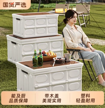 Outdoor Camping Storage Box - Foldable Crate for Camping, Picnic Organization, Car Trunk Storage Solution