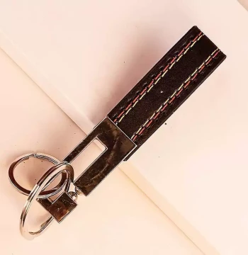 New Vintage Full-Grain Leather Waist Keychain - Personalized Suede Key Holder
