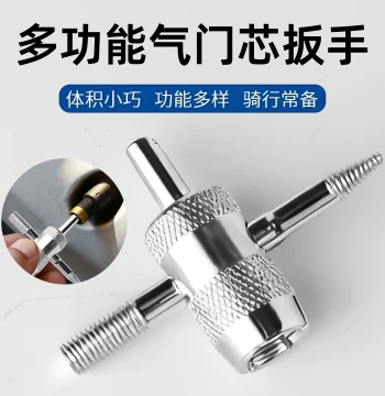 4-in-1 Valve Core Wrench and Key Tool for Car Tires, E-bikes, and Bicycles - Deflation Tool with Free Shipping