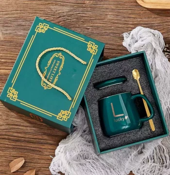 Light Luxury Gifting Team Building Gift High-Aesthetic Premium Mug Three-Piece Set