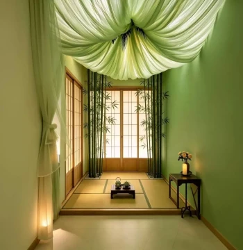 Viral Ceiling Gauze Drapes for Beauty Salon Ceiling Decoration, Cloud Gauze for Private Healing Centers, Custom Scene Arrangement