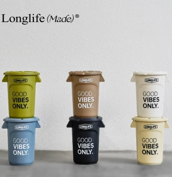 longlife Storage Bucket: Car Trash Can, Desktop Organizer, Miscellaneous Item Bin, and Makeup Brush Holder