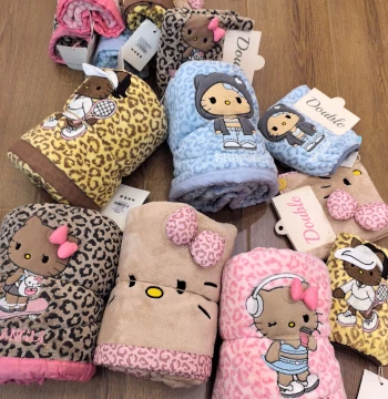 Shuangli New Coral Fleece Leopard Print Cat Towel Bath Towel Hair Drying Cap Bath Skirt Bathrobe Super Absorbent Soft
