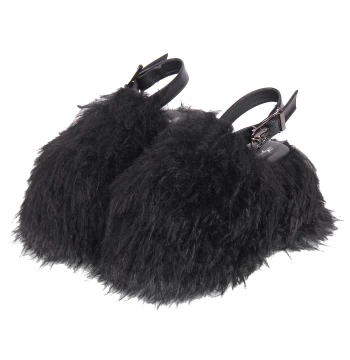 2025 New Round-Toe Lolita COS Platform Fuzzy Slippers Model L465