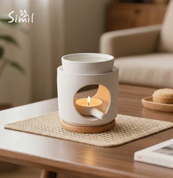 Simil Ceramic Aromatherapy Diffuser - Premium Essential Oil & Candle Warmer