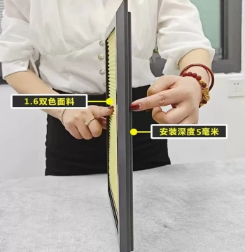 No-Drill Ultra-Narrow Framed Recessed 5mm Inward-Opening Screen Curtain, Waterproof Blackout Honeycomb Blinds for Bathrooms