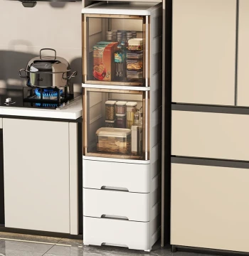 20/25/36cm Gap Storage Cabinet with Drawers - Multi-Layer Narrow Organizer for Kitchen Gaps and Bathrooms