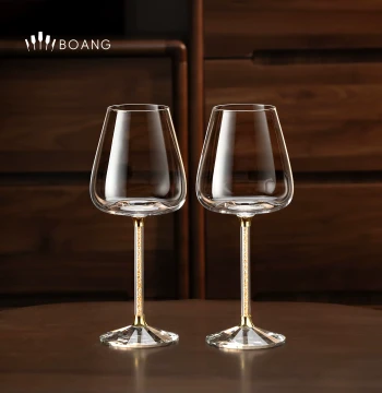 Luxury Crystal Glass Red Wine Glasses Pair - Burgundy Stemware for Light Luxury Home Use and Gifting