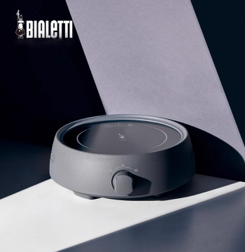 Bialetti Classic Electric Ceramic Stove for Home Use: Compatible with Moka Pots for Coffee and Tea Brewing